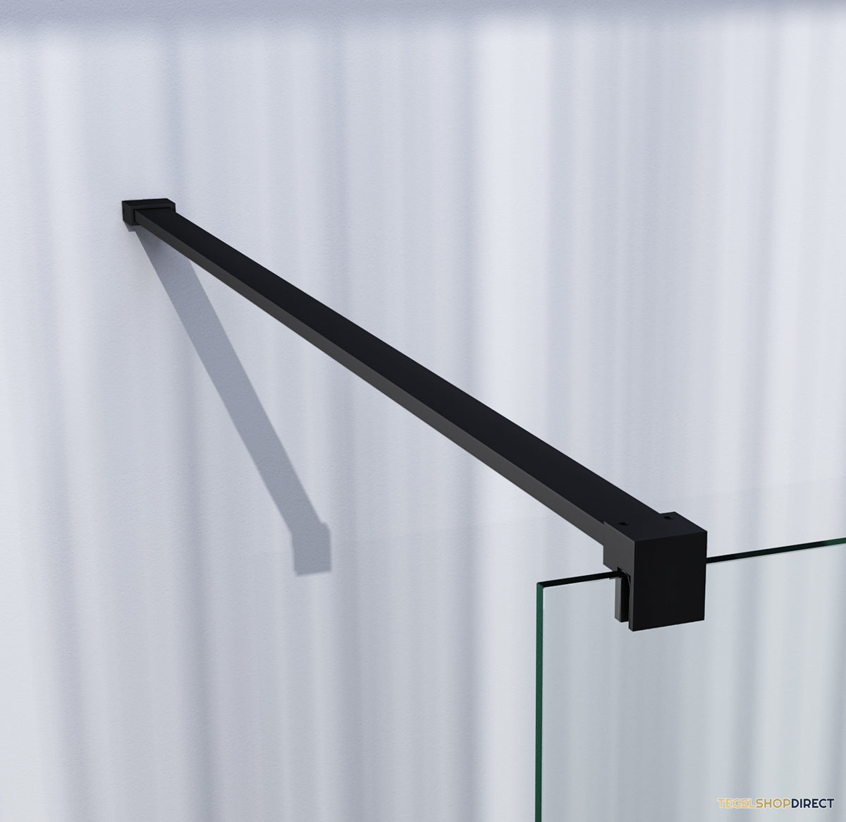 BRAUER Season inloopdouche model C helder glas 130x200 incl. glascoating mat zwart – afbeelding 4