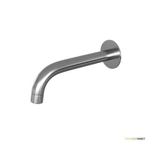 Uitloop Brauer Gebogen Incl Rozet 65mm PVD-Coating Geborsteld RVS