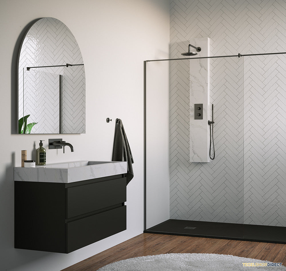 Thermostatisch Douchepaneel Brauer Gunmetal Edition  2-Weg Calacatta Gunmetal SET 01 – afbeelding 3