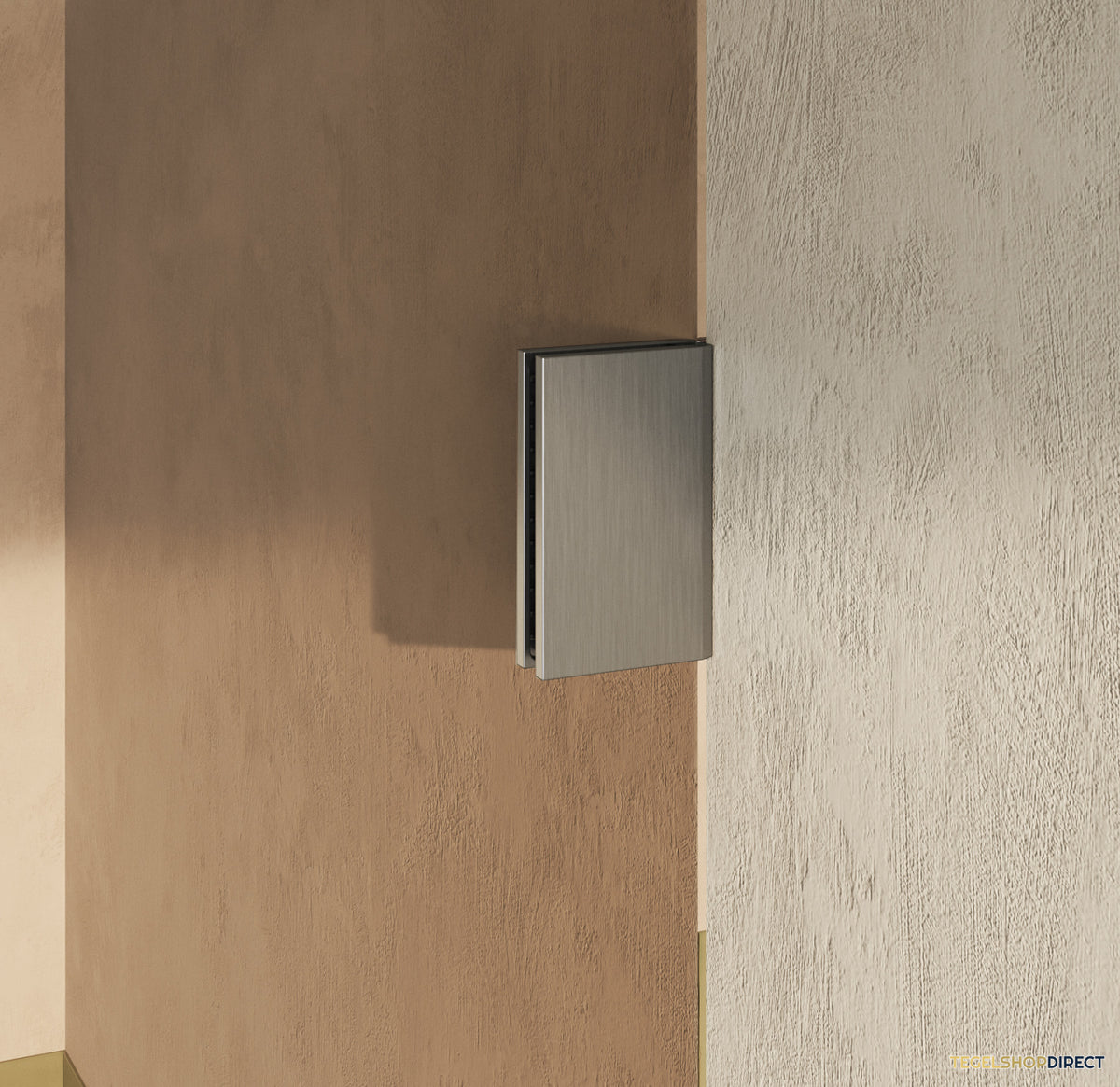 BRAUER Void Badwand 80x140 Brons Glas Incl. Glascoating PVD RVS-Kleurig Geborsteld – afbeelding 3