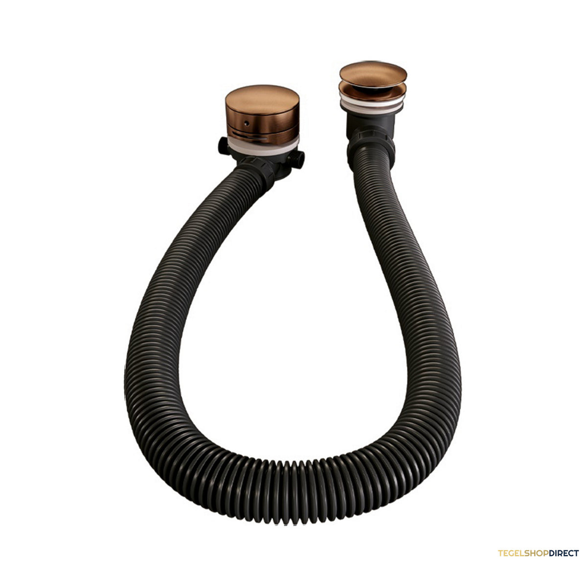 Badafvoer met Overloop Badvulcombinatie Brauer Copper Edition Geborsteld Koper