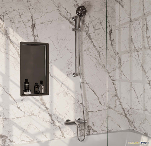 Opbouwset Bad- en Douchekraan Brauer Chrome Edition Thermostatisch Met Glijstang En Handdouche 3 Standen Chroom