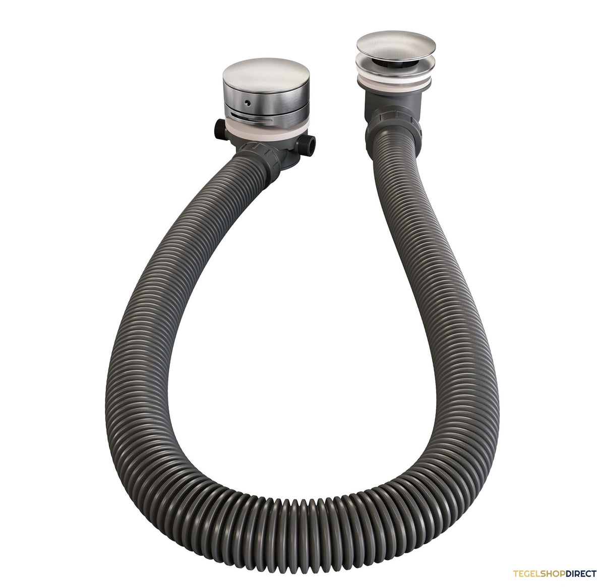 Brauer Stripe thermostatische inbouw badkraan SET 02 met badvulcombinatie en 3-standen handdouche en doucheslang en wandaansluitbocht RVS-kleurig geborsteld PVD – afbeelding 8