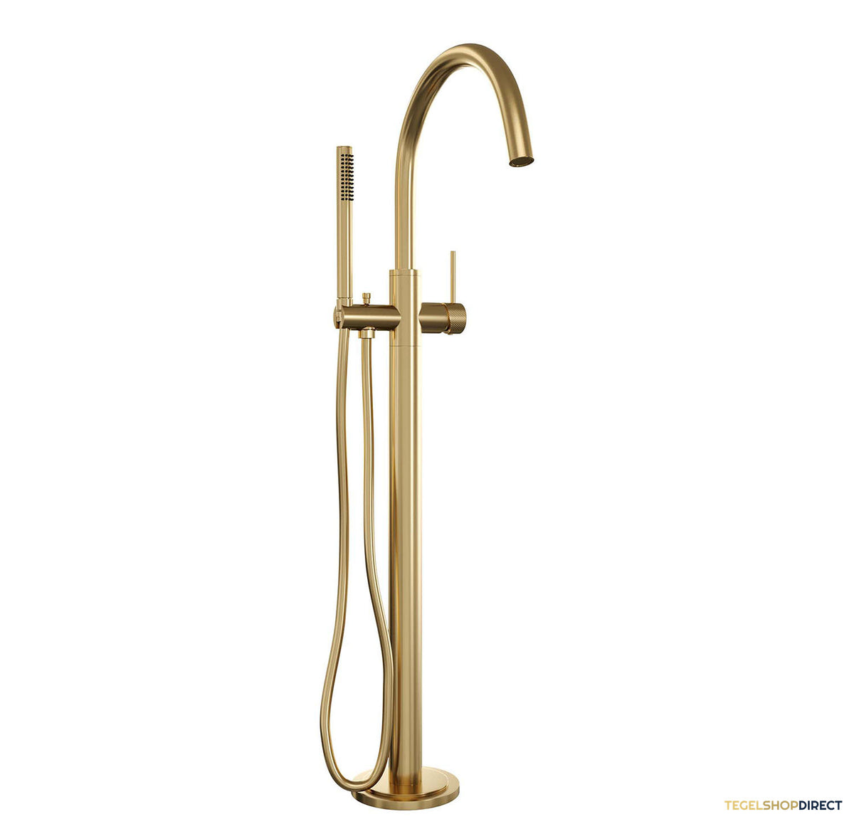 Badkraan Vrijstaand Brauer Gold Carving met Staaf Handdouche Geborsteld Goud – afbeelding 2