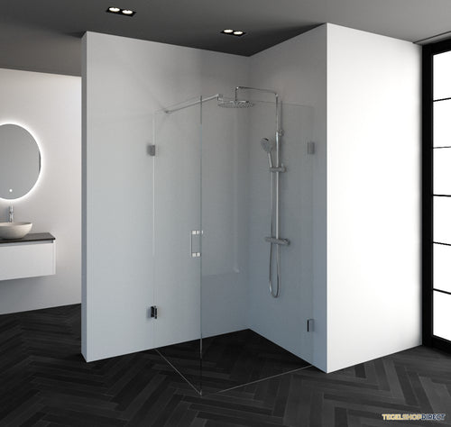 BRAUER Void douchecabine met draaideur helder glas 90x100x200 incl. glascoating chroom