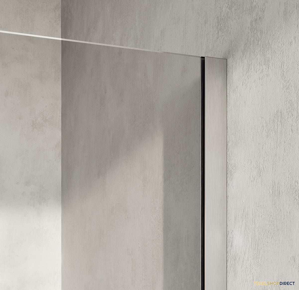BRAUER Oblivion Badwand 80x140 Helder Glas Incl. Glascoating PVD RVS-Kleurig Geborsteld – afbeelding 3