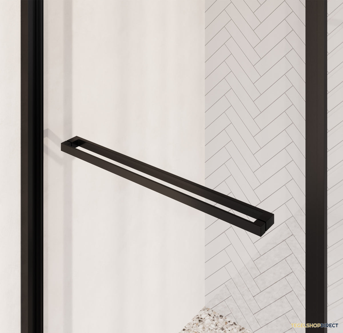 BRAUER Luminis Douchecabine 2-Delig Naar Binnen Draaiend 90x90x200 Omkeerbaar Helder Glas Incl. Glascoating PVD Gunmetal Geborsteld – afbeelding 4