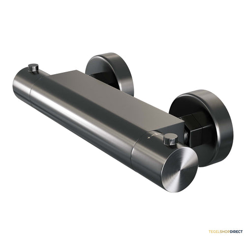 Douchekraan Brauer Gunmetal Edition Opbouw Thermostatisch Geborsteld Gunmetal