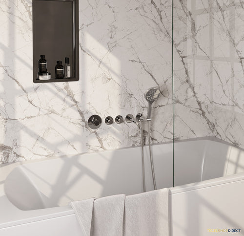 Inbouwthermostaatset Brauer Chrome Incl Baduitloop en 3 Standen Handdouche Chroom