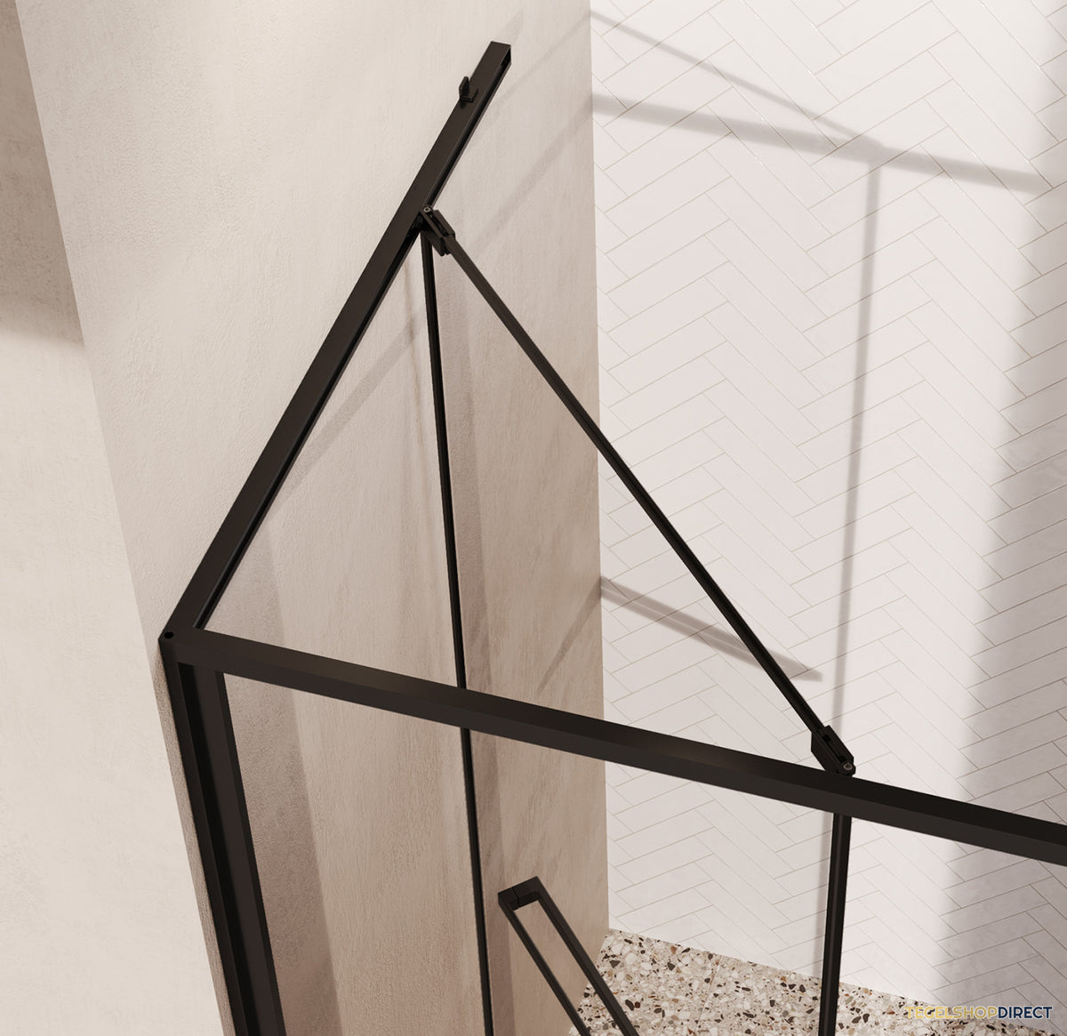 BRAUER Luminis Nisdeur Naar Binnen Draaiend 90x200 Omkeerbaar Helder Glas Incl. Glascoating PVD Gunmetal Geborsteld – afbeelding 5