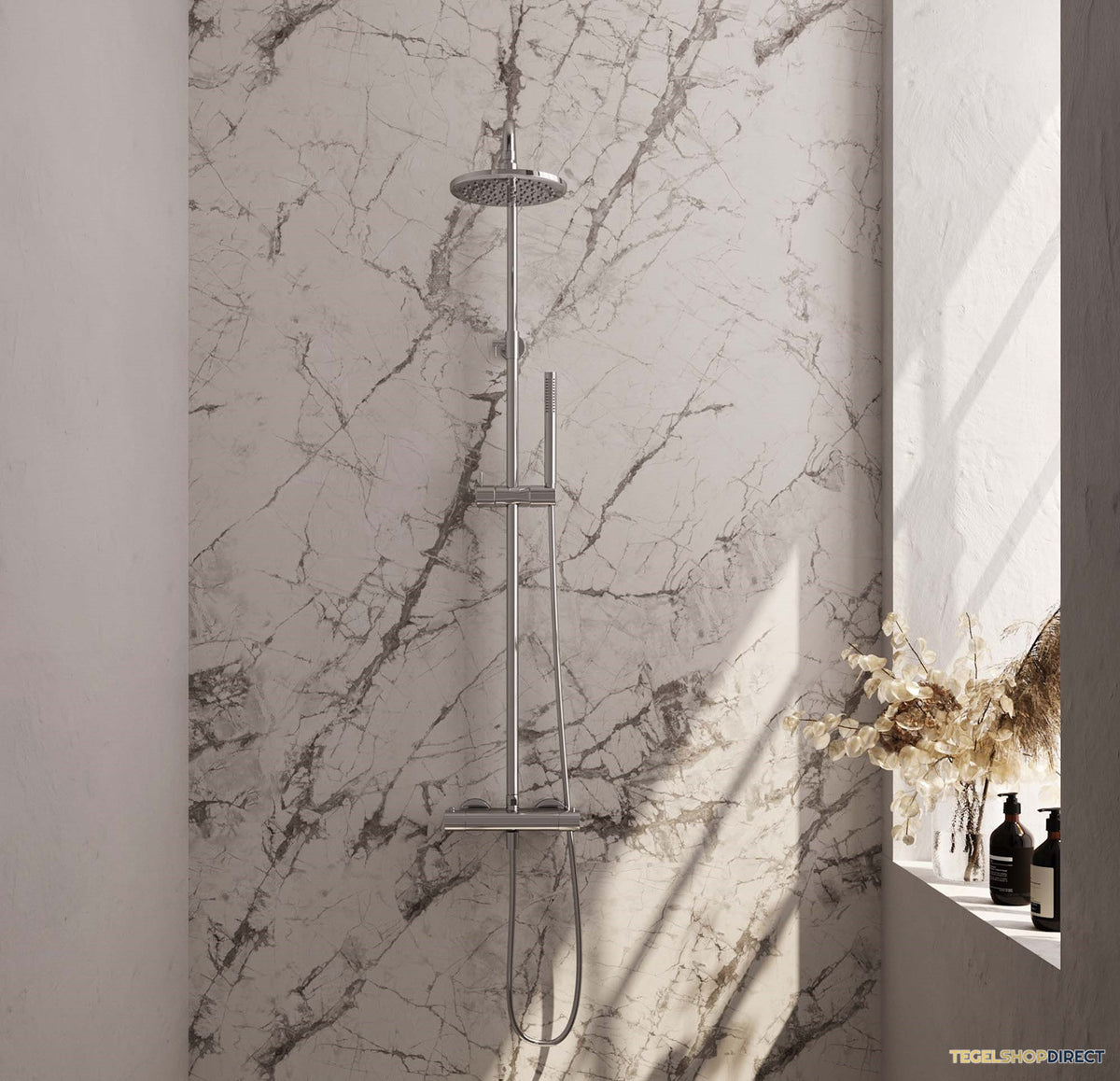 Opbouw Regendoucheset Brauer Chrome Edition Thermostatisch Chroom (Alle Opties)