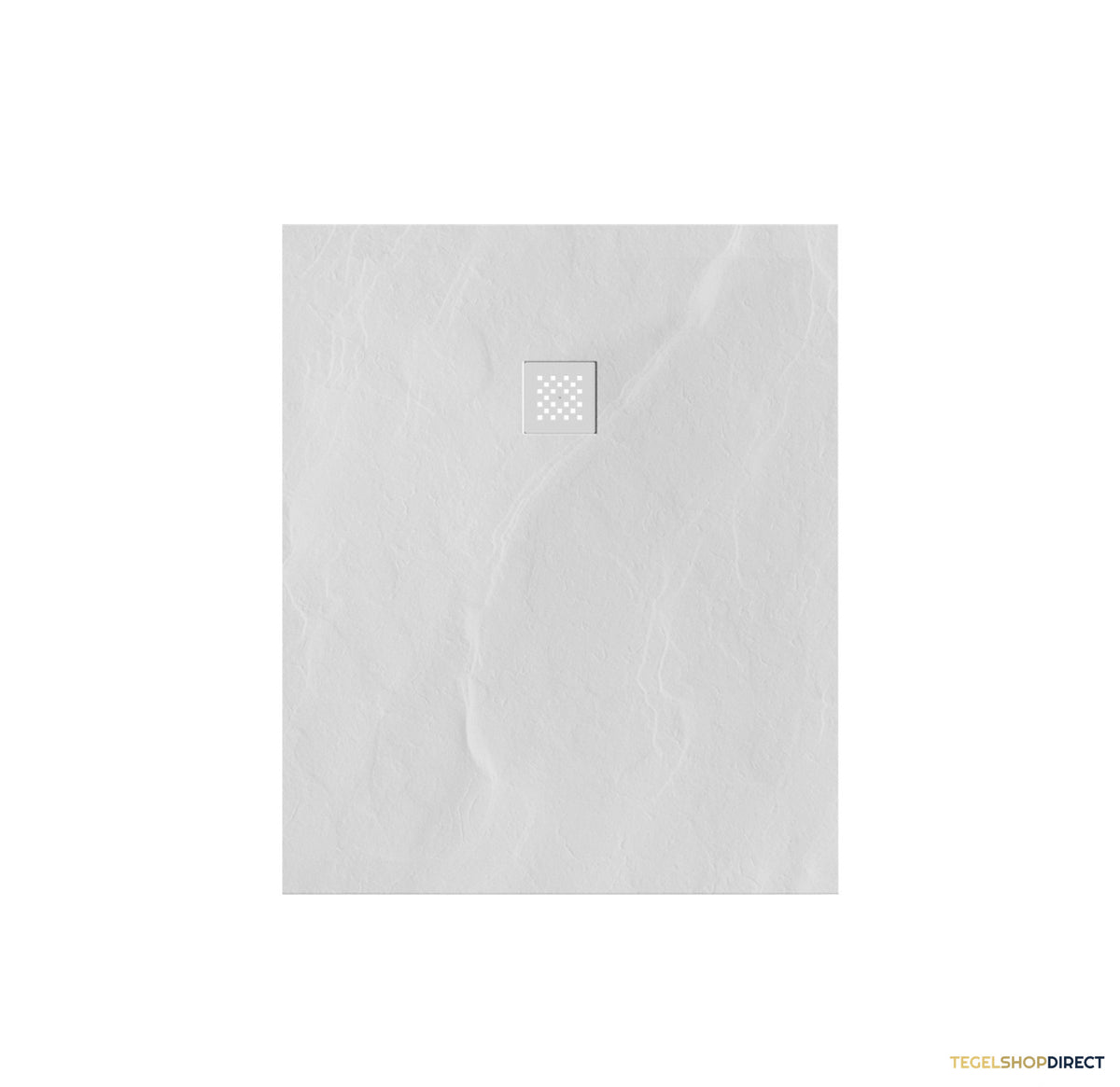 BRAUER Douchebak Asteroid 100x120 incl. antislip en antibacterieel mineraalmarmer mat wit – afbeelding 2