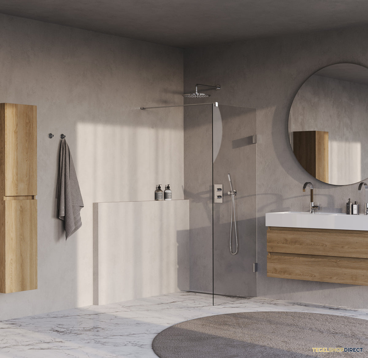 BRAUER Void inloopdouche helder glas 80x200 incl. glascoating chroom – afbeelding 2
