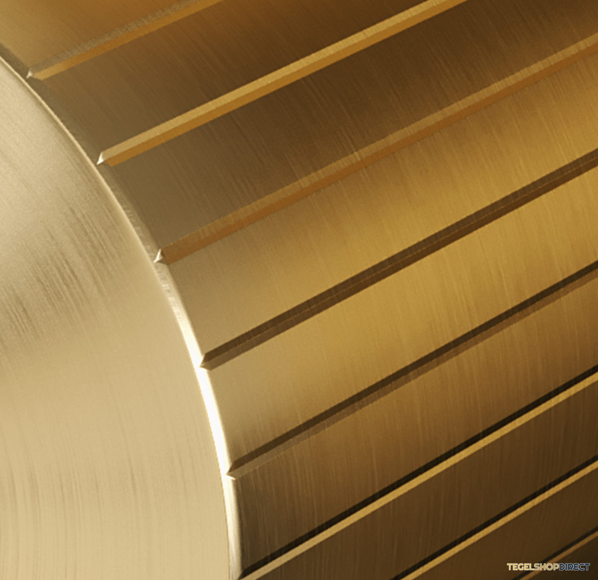 Brauer Stripe inbouwthermostaat en 2 stopkranen met in- en afbouwdelen goud geborsteld PVD – afbeelding 3