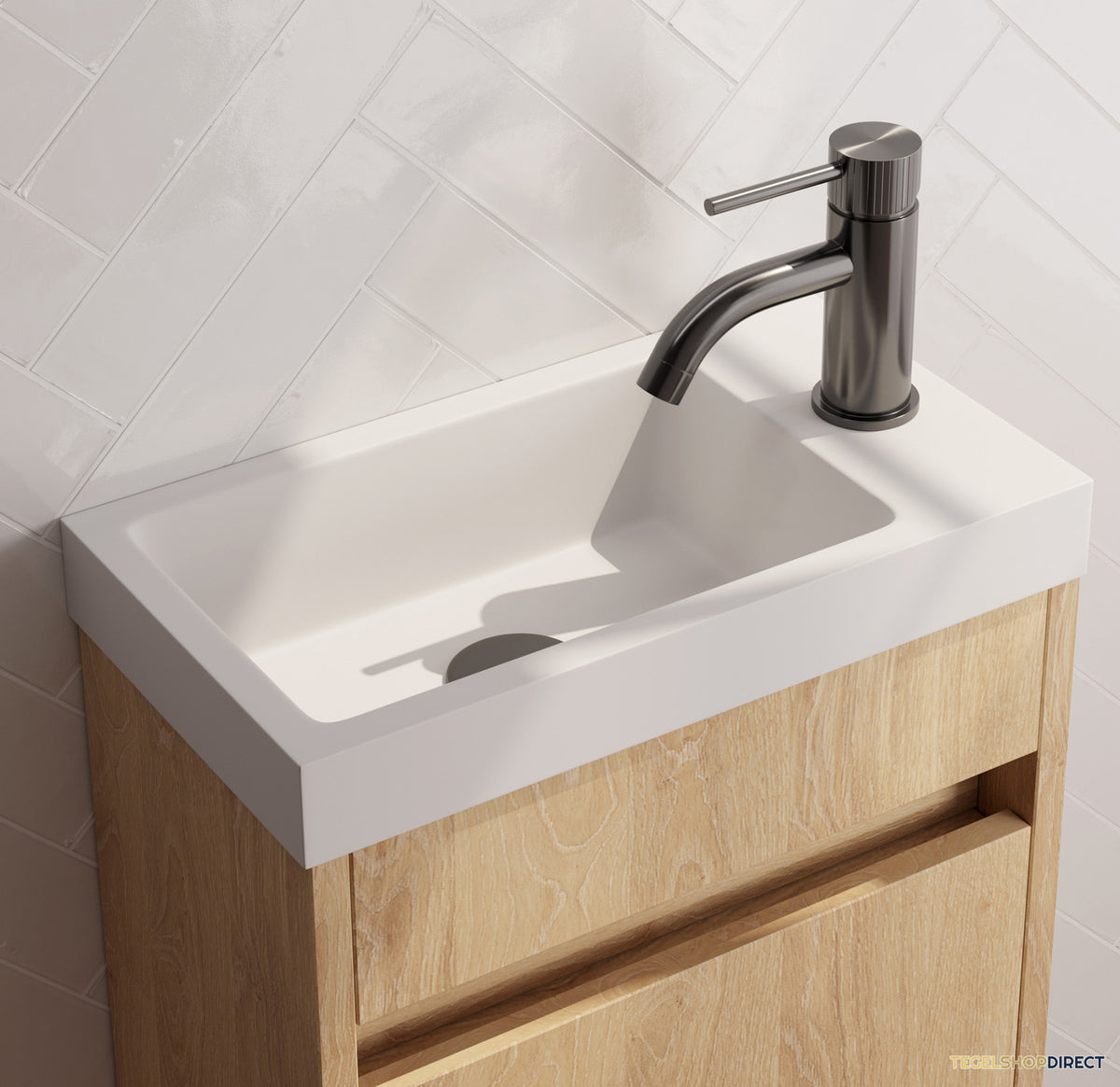 Brauer Stripe opbouw fonteinkraan gunmetal geborsteld PVD – afbeelding 2
