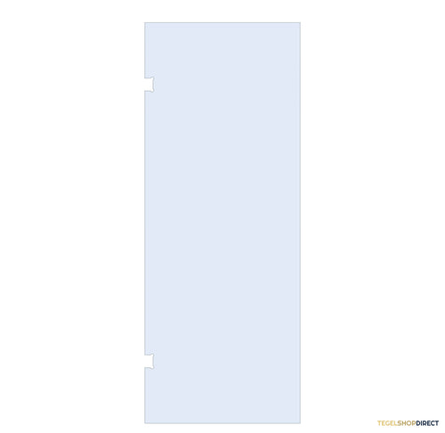 BRAUER Wand 90 helder glas enkelzijdige uitsparingen