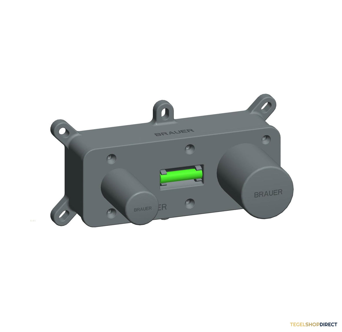 Inbouw Wastafelmengkraan Brauer Chrome Edition Coldstart Rechte Uitloop Platte Hendel Rechts Chroom Met Afdekplaat – afbeelding 3