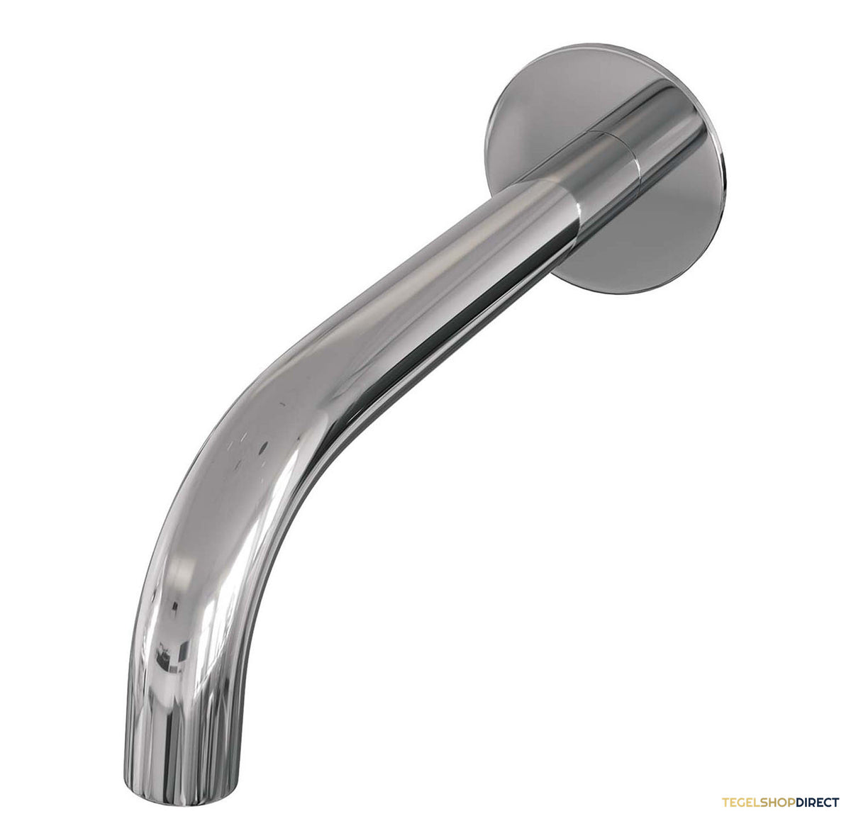 Uitloop Gebogen Brauer Chrome Edition Met Ronde 3mm Rozet Chroom