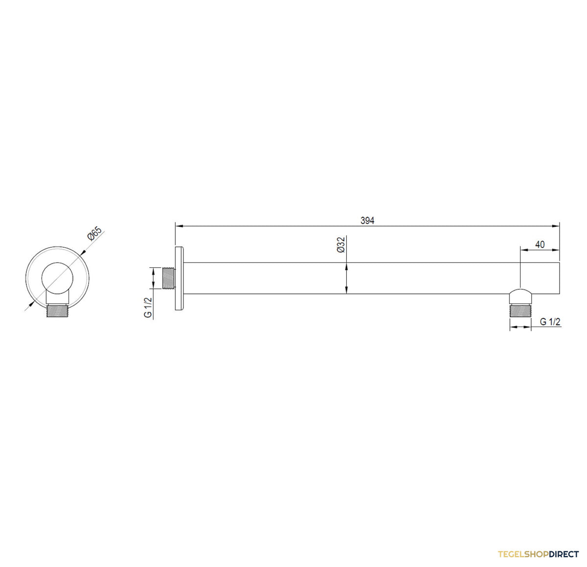 Muuruitloop Brauer Copper 40 cm Luxe Koper – afbeelding 2