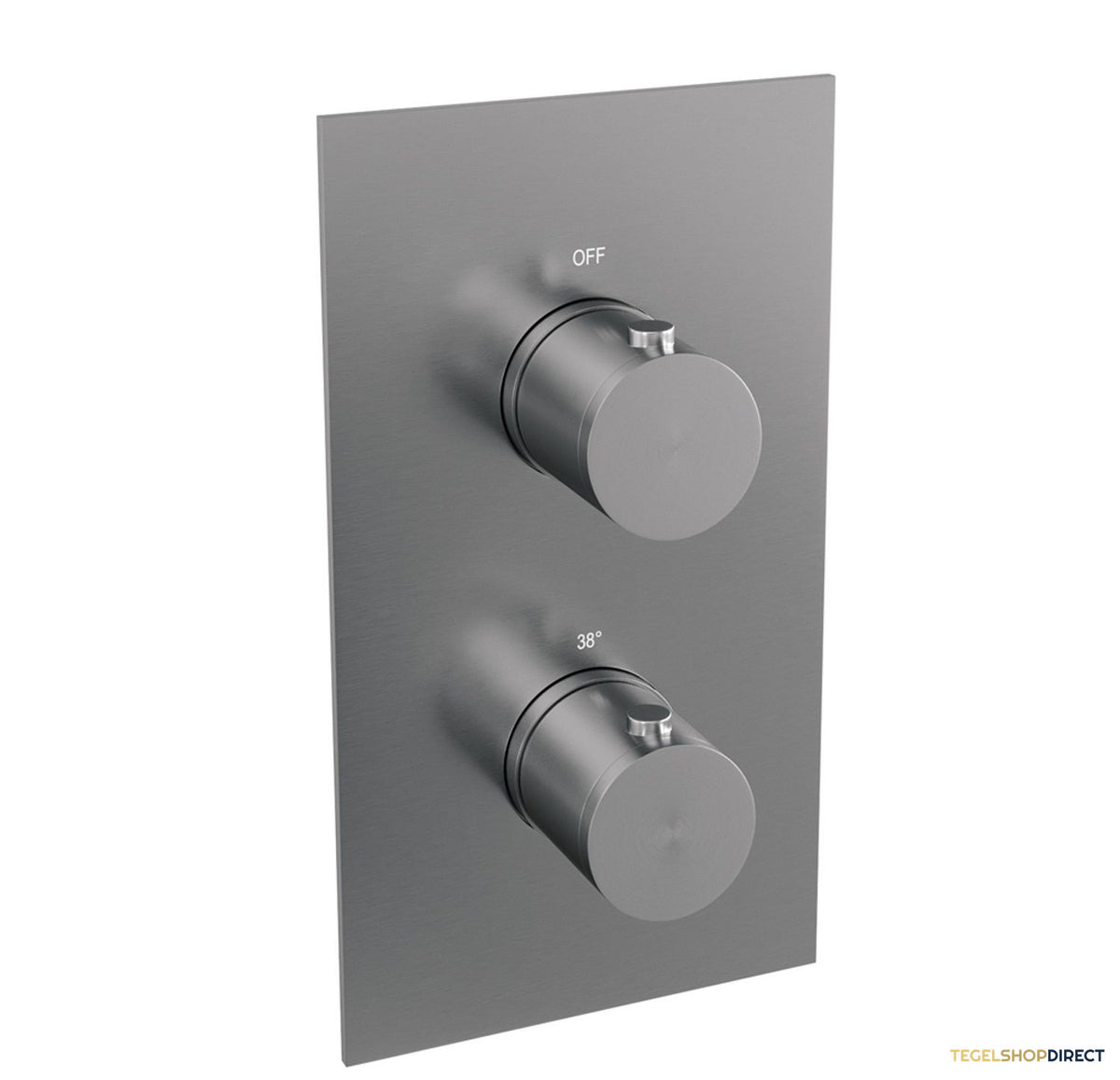 Inbouw Regendouche Set Brauer Brushed Edition Gebogen Wanduitloop Ronde Hoofddouche 20 cm RVS Look – afbeelding 3