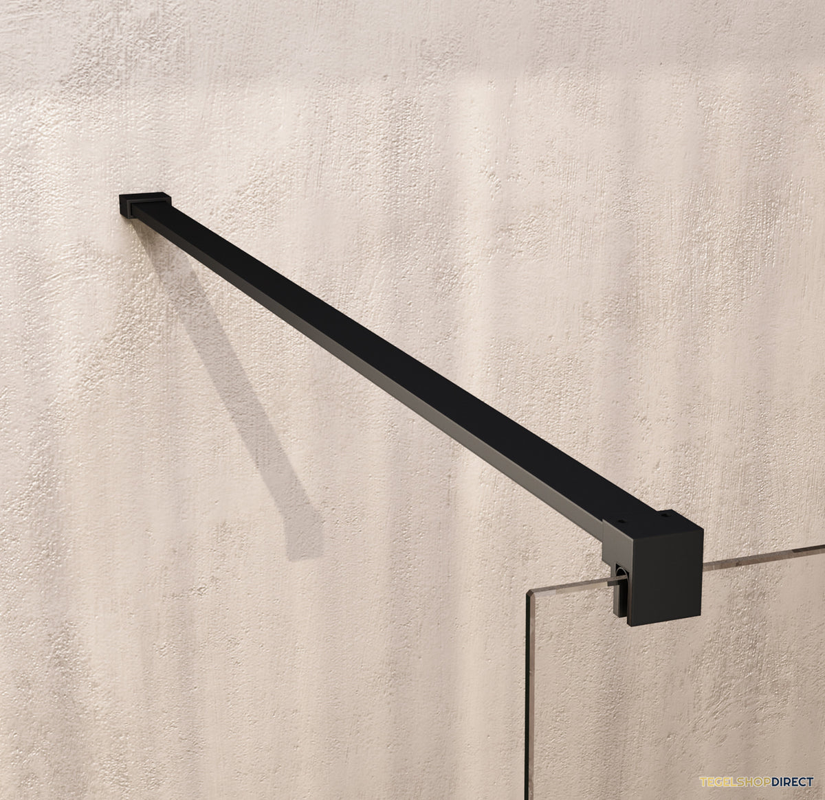 BRAUER Void douchecabine met draaideur helder glas 90x90x200 incl. glascoating mat zwart – afbeelding 4