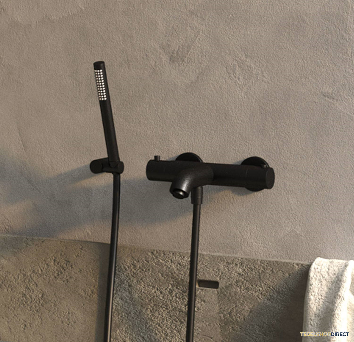 Opbouw Bad- en Douchekraan Brauer Black Thermostatisch Mat Zwart – afbeelding 3