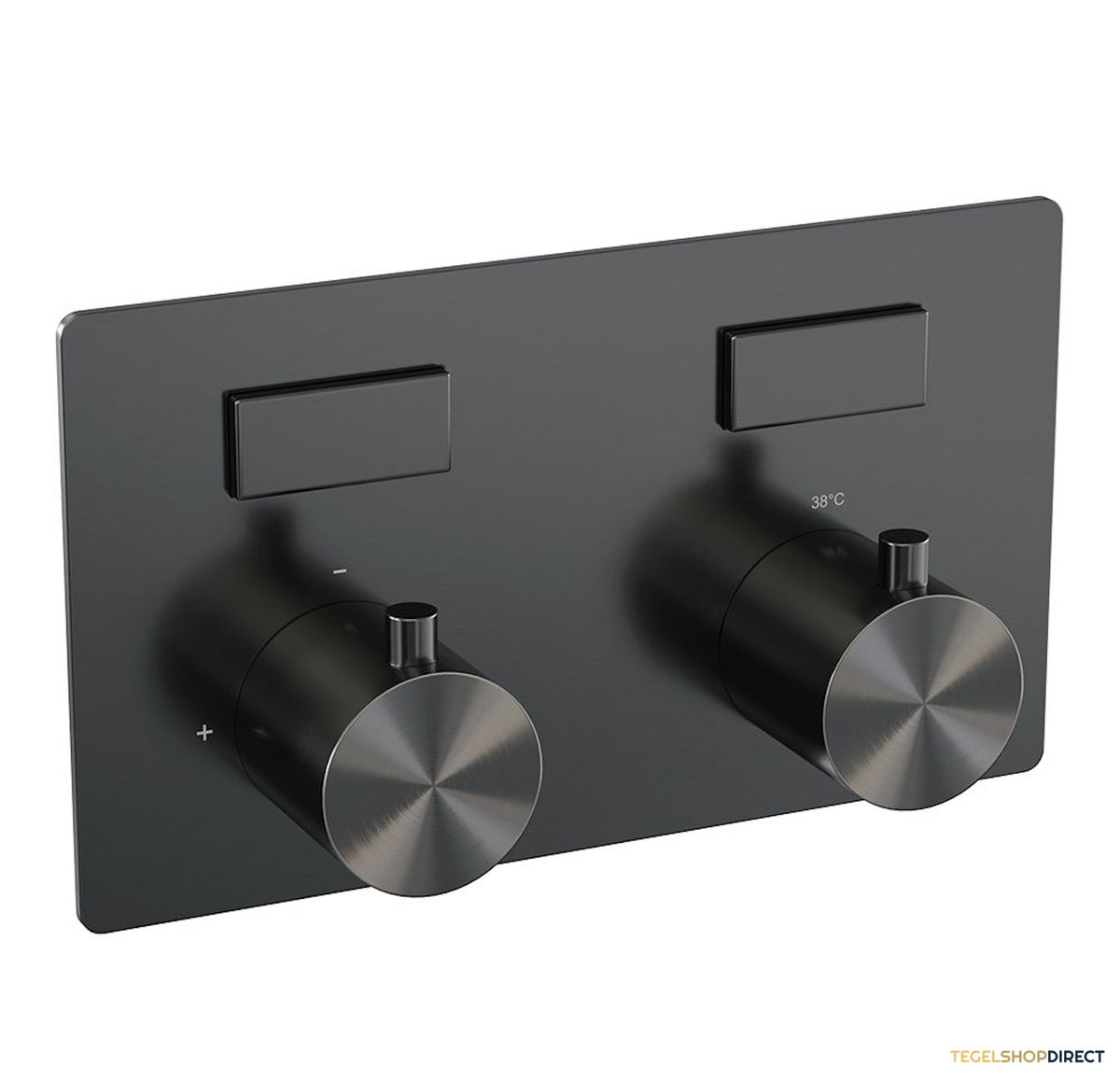 Thermostatische Inbouwdoucheset Brauer Gunmetal Edition Recht Met Drukknoppen (Alle Opties) – afbeelding 3