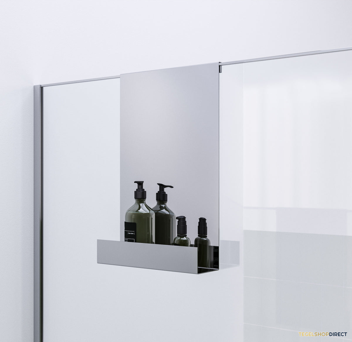 Doucherek Brauer Chrome Edition Hangend met Glasklem Chroom – afbeelding 2