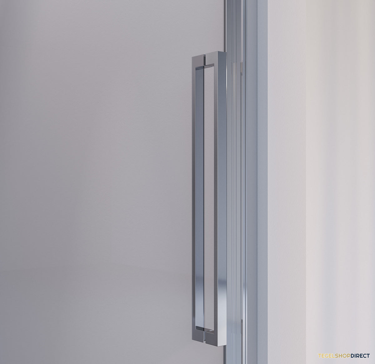 BRAUER Season nisdeur model B met schuifdeur helder glas 100x200 omkeerbaar incl. glascoating Season-Chroom – afbeelding 3