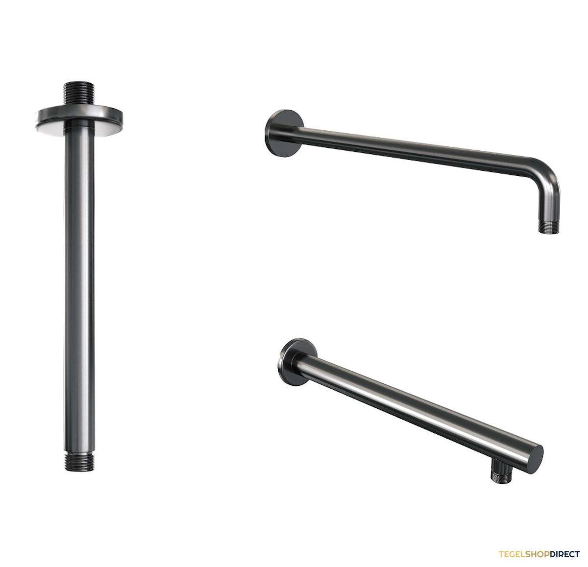 Thermostatische Inbouwdoucheset Brauer Carving Met Ronde Afdekplaat Gunmetal (Alle Opties) – afbeelding 4