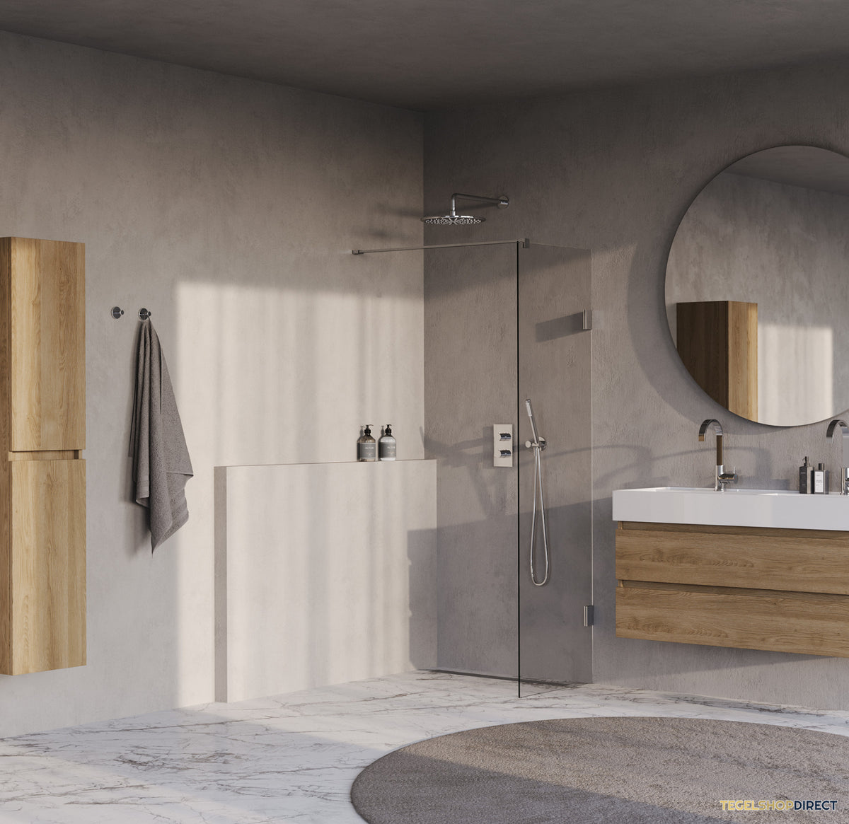 BRAUER Void inloopdouche helder glas 60x200 incl. glascoating chroom – afbeelding 2
