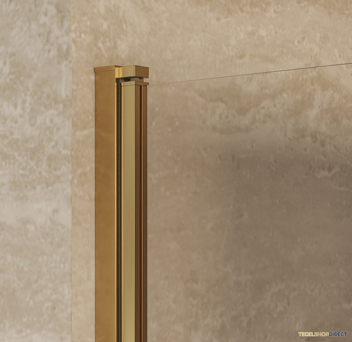 BRAUER Cosmic Nisdeur Draaiend 90x200 Omkeerbaar Helder Glas Incl. Glascoating PVD Goud Geborsteld – afbeelding 3
