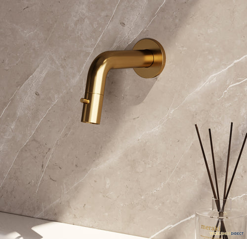 Inbouw Fonteinkraan Brauer Gold Edition Inkortbaar Goud Geborsteld PVD