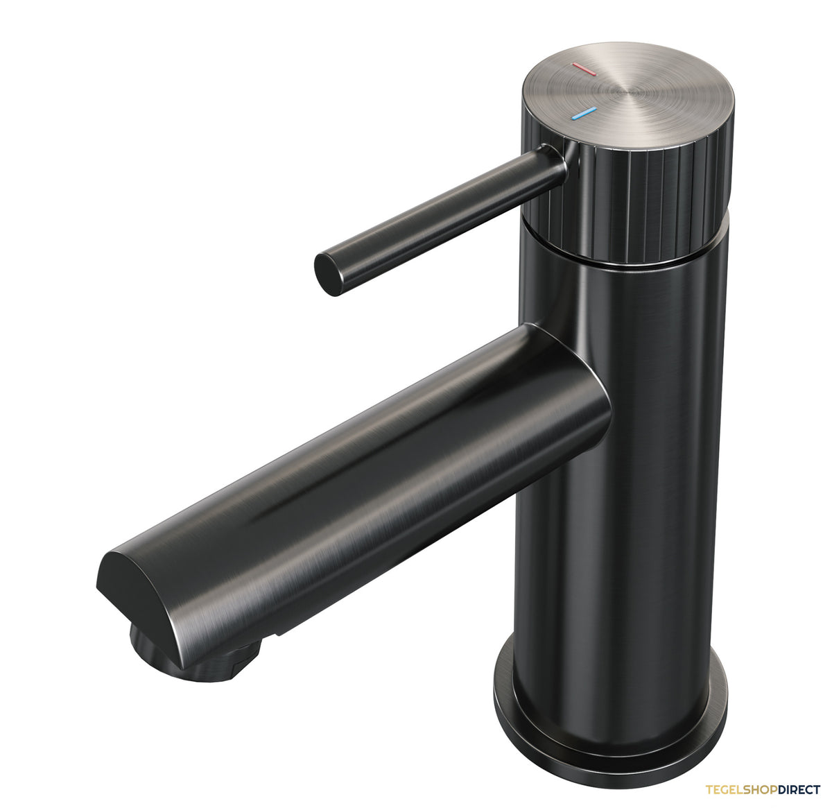 Brauer Stripe lage opbouw wastafelmengkraan model A gunmetal geborsteld PVD