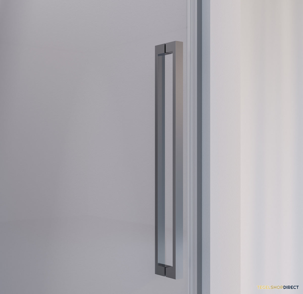 BRAUER Season nisdeur model A met draaideur helder glas 70x200 omkeerbaar incl. glascoating Season-RVS-kleurig – afbeelding 3