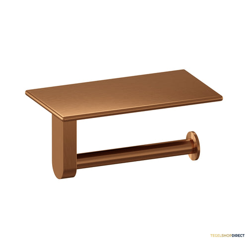Toiletrolhouder Brauer Copper Edition Met Planchet Koper Geborsteld PVD