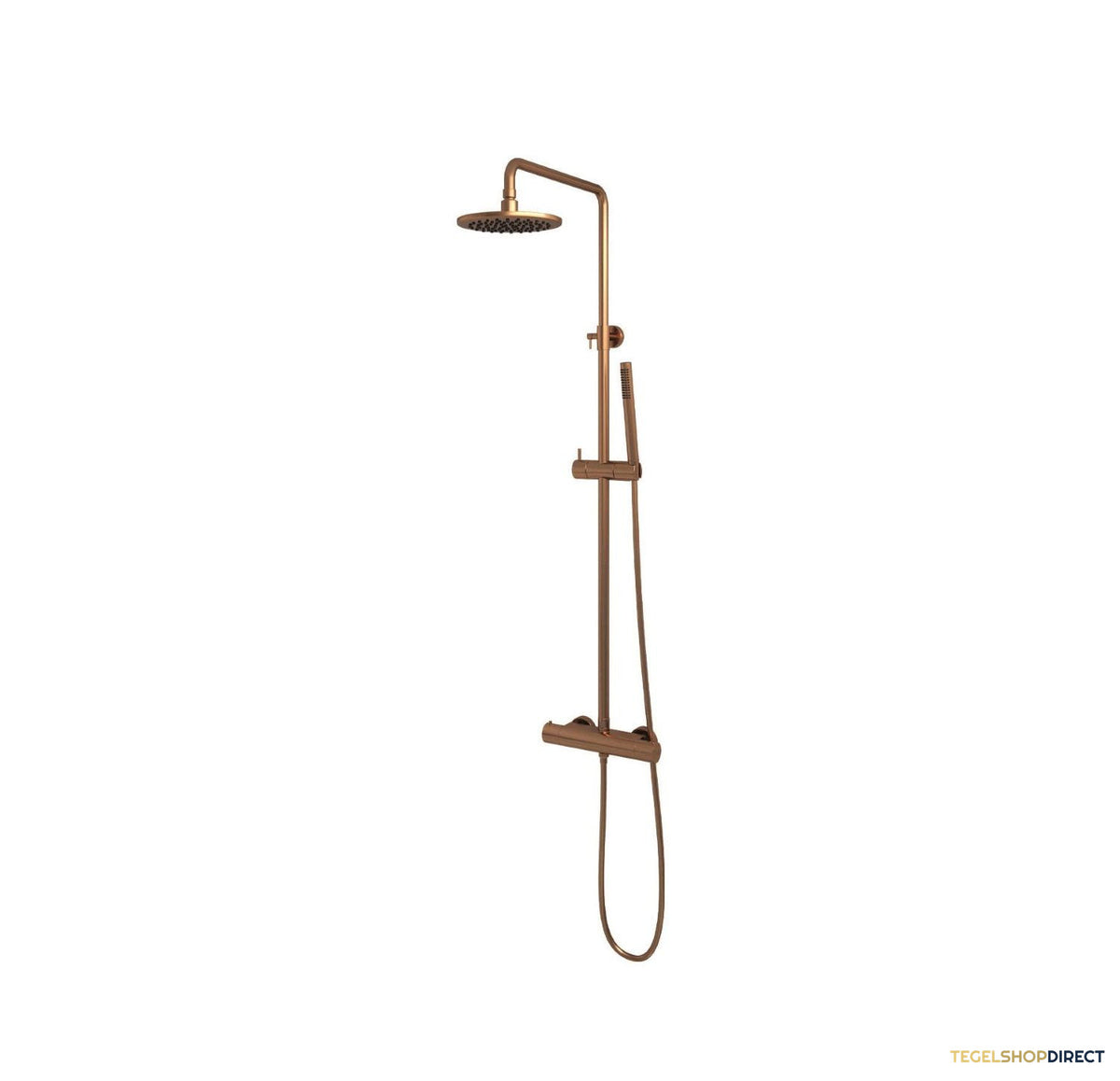 Regendouche Brauer Copper Showerpipe Met Thermostaat 20cm Koper – afbeelding 2