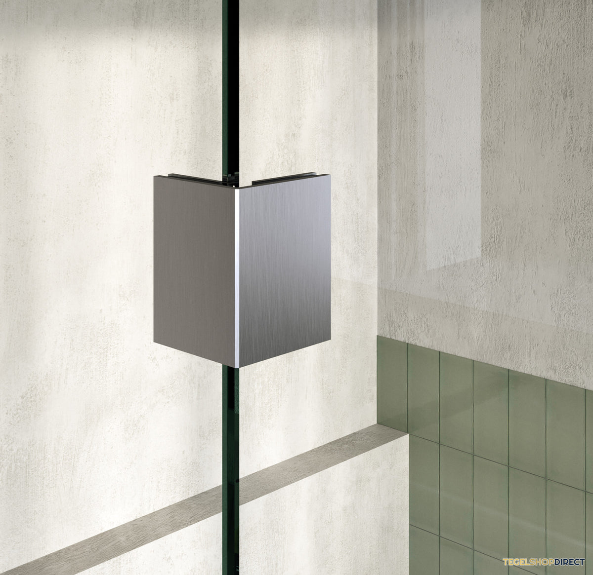 BRAUER Void inloopdouche helder glas 130x200 met 40 zijwand incl. glascoating PVD RVS-kleurig geborsteld – afbeelding 5