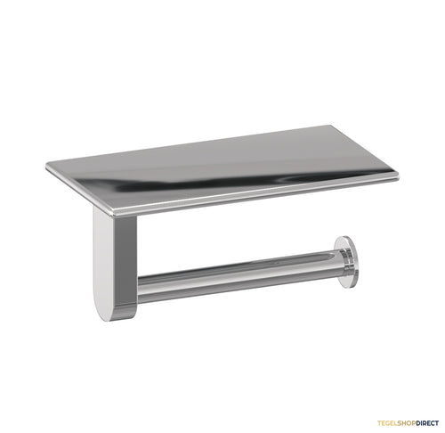 Toiletrolhouder Brauer Chrome Edition Met Planchet Chroom