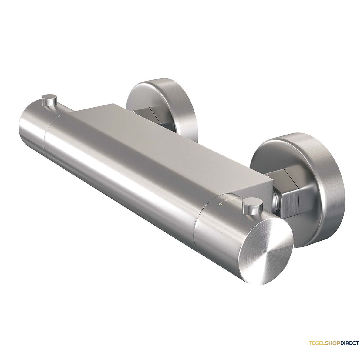 Douchekraanset Brauer Brushed Edition Opbouw Met Glijstang En Ronde Handdouche Geborsteld RVS – afbeelding 5