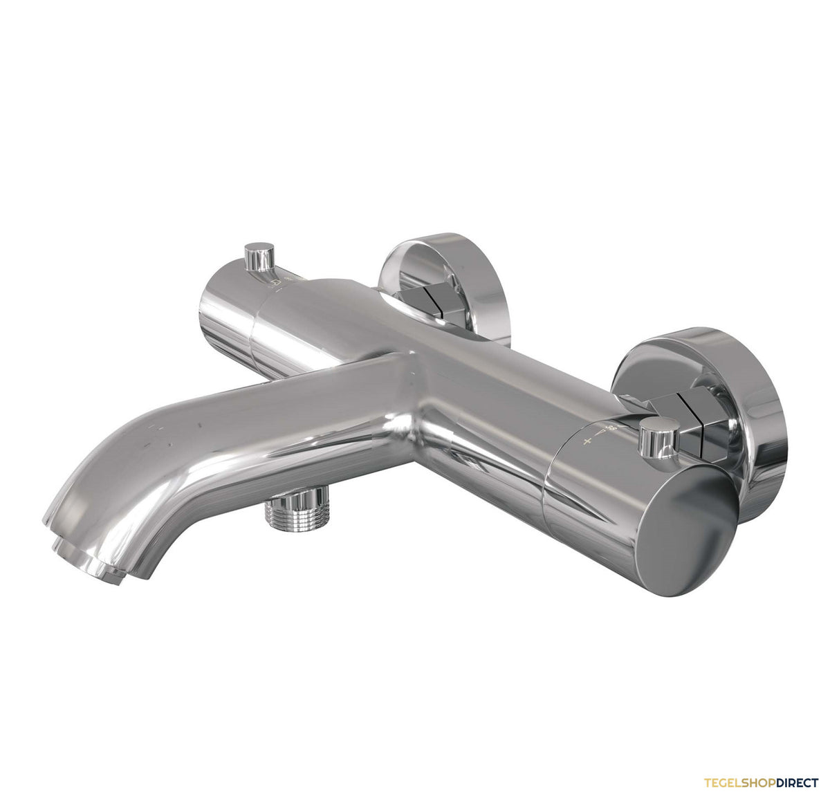 Opbouwset Bad- en Douchekraan Brauer Chrome Edition Thermostatisch Met Wandhouder En Handdouche 3 Standen Chroom – afbeelding 3
