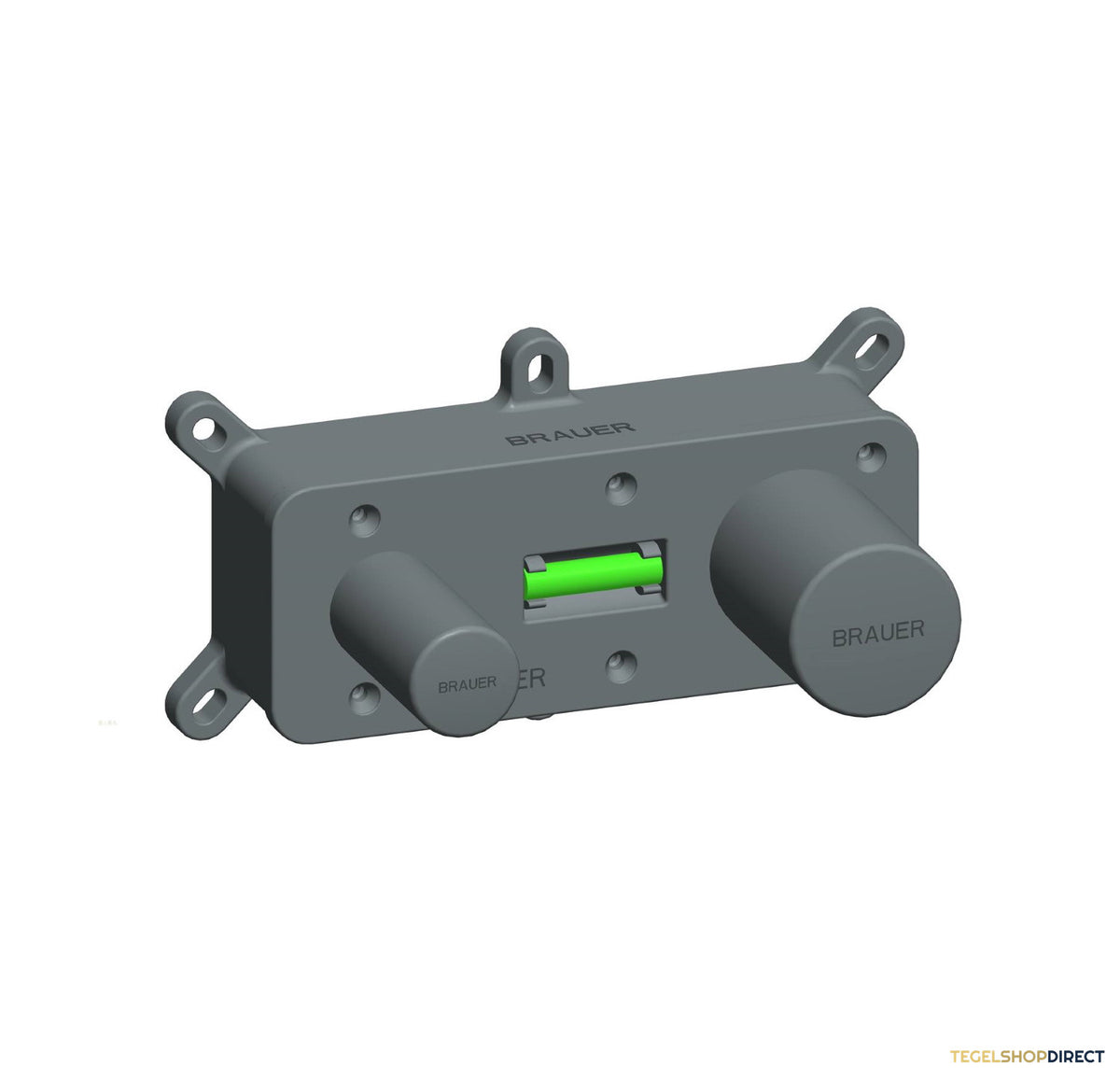Inbouw Wastafelmengkraan Brauer Chrome Edition Coldstart Rechte Uitloop Korte Ronde Hendel Rechts Chroom Met Afdekplaat – afbeelding 3