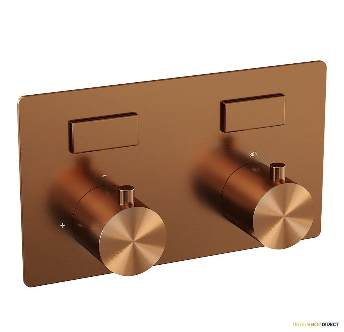Thermostatische Inbouwdoucheset Brauer Copper Edition Recht Met Drukknoppen (Alle Opties) – afbeelding 3