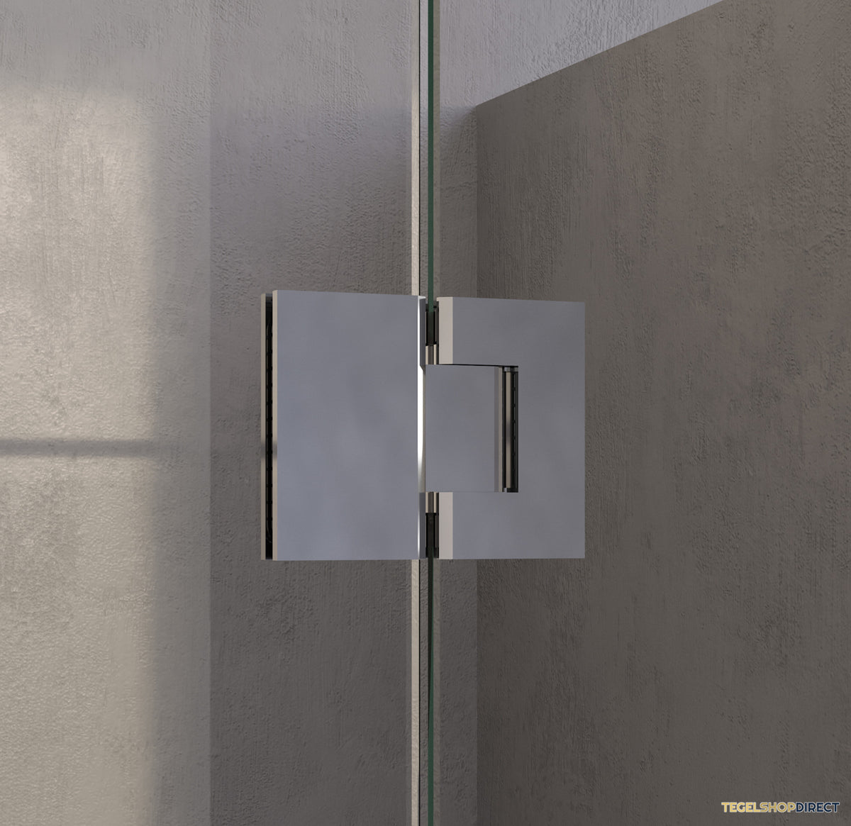 BRAUER Void nisdeur 2-delig helder glas 120x200 omkeerbaar met draaideur 60 aan glas incl. glascoating chroom – afbeelding 4