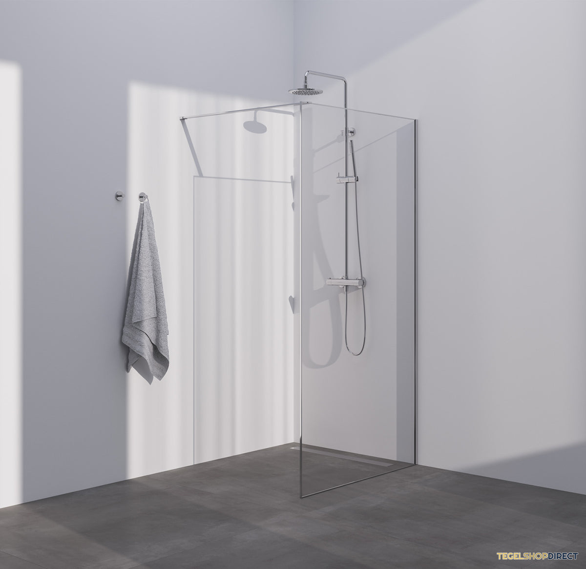 BRAUER Season inloopdouche model D helder glas 120x200 incl. glascoating Season-Chroom