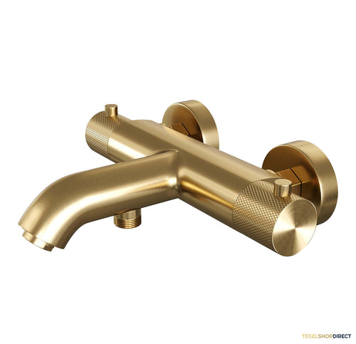 Opbouw Bad- en Douchekraan Brauer Gold Carving Thermostatisch Geborsteld Goud