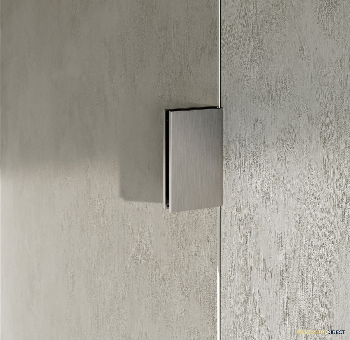 BRAUER Void douchecabine met draaideur helder glas 90x140x200 incl. glascoating PVD RVS-kleurig geborsteld – afbeelding 3