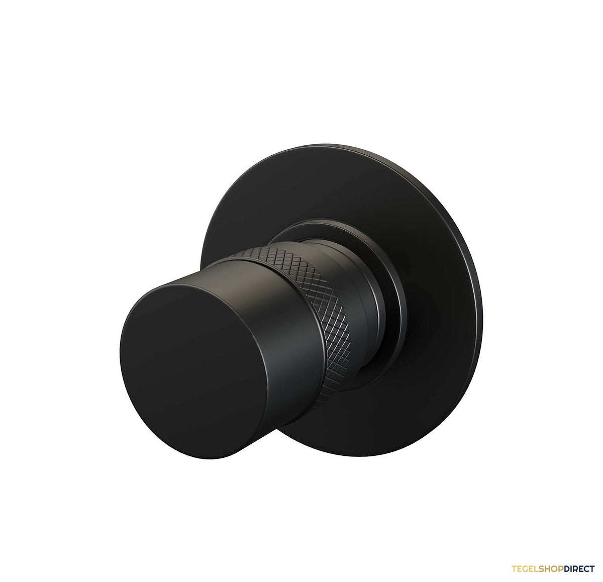 Inbouwstopkraan Brauer Black Edition Rond Mat Zwart (Inclusief Inbouwdeel)