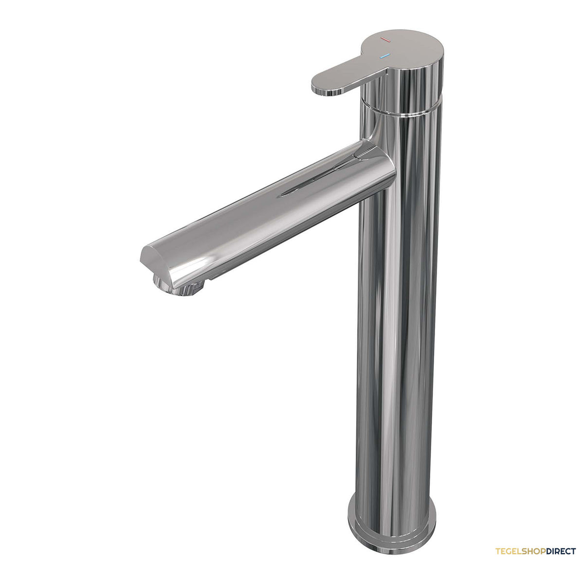 Wastafelmengkraan Brauer Chrome Edition Coldstart Opbouw Hoog Korte Platte Hendel Chroom