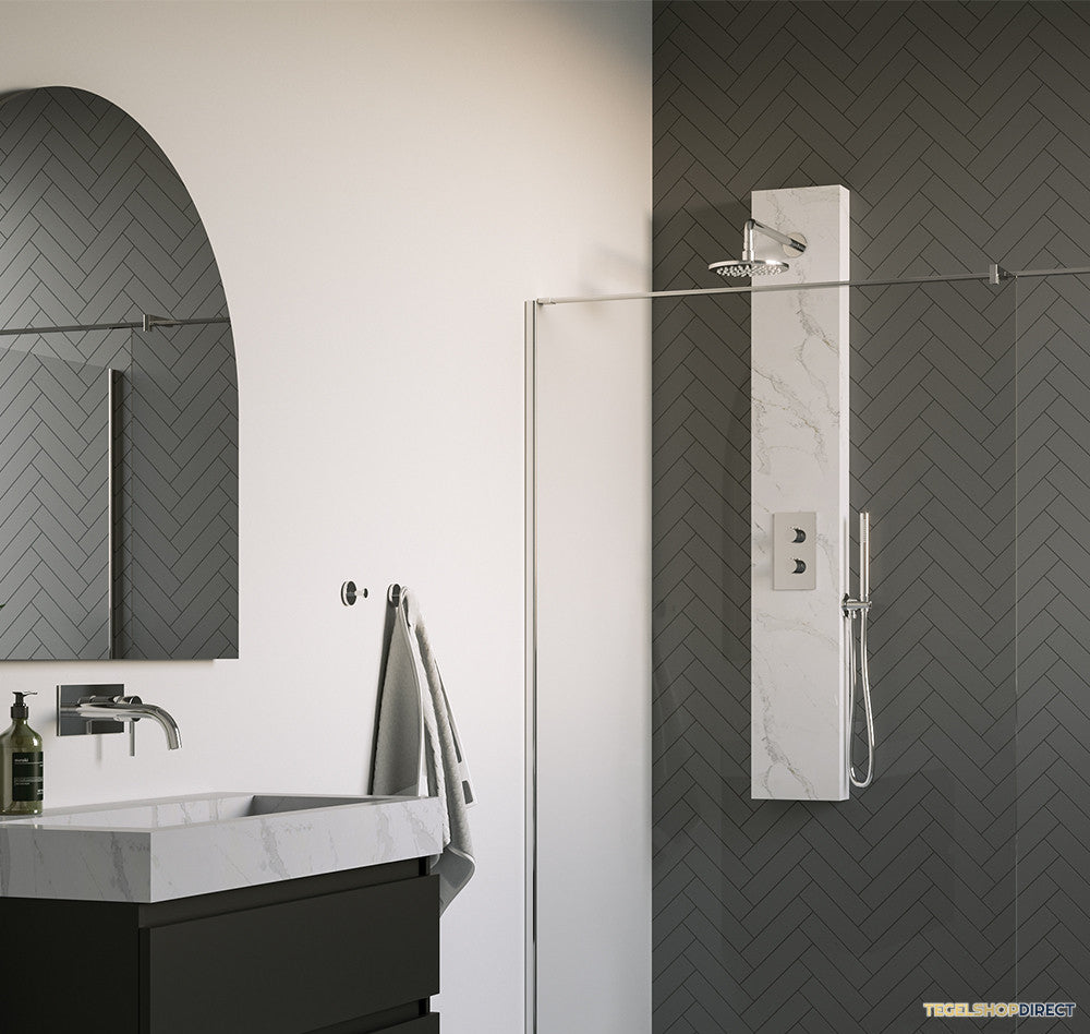 Thermostatisch Douchepaneel Brauer Chrome Edition  Calacatta Gold Set 01 – afbeelding 3